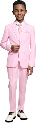 Marvelous World Boys' Formal Slim Fit Suit Set - Adjustable Waist High