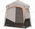 Instant Setup Bushnell Shower Tent | 2 Room Family Camping, Hunting & Hiking | Solar Water Reservoir