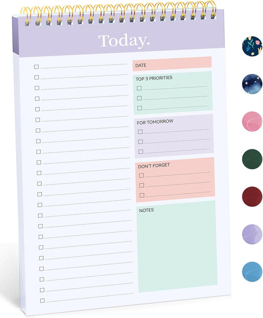 52-Sheet Undated Daily Planner - Achieve Goals & Stay Organized