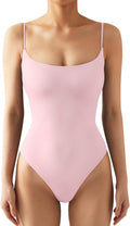Women Sexy Square Neck Thong Bodysuit Backless Cami - Flattering Fit 2