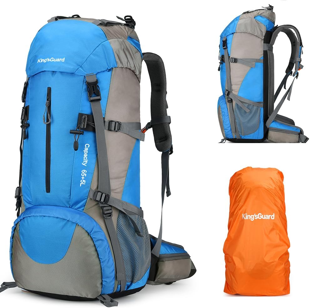 70L Hiking Backpack with Rain Cover for Outdoor Adventures