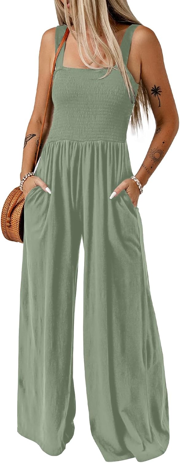 Dokotoo Women's Casual Loose Overalls Jumpsuits for Summer Fun