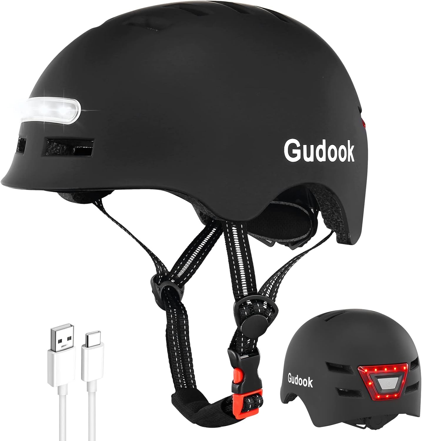 Adult Bike Helmet with Light - Safe Cycling for Men and Women