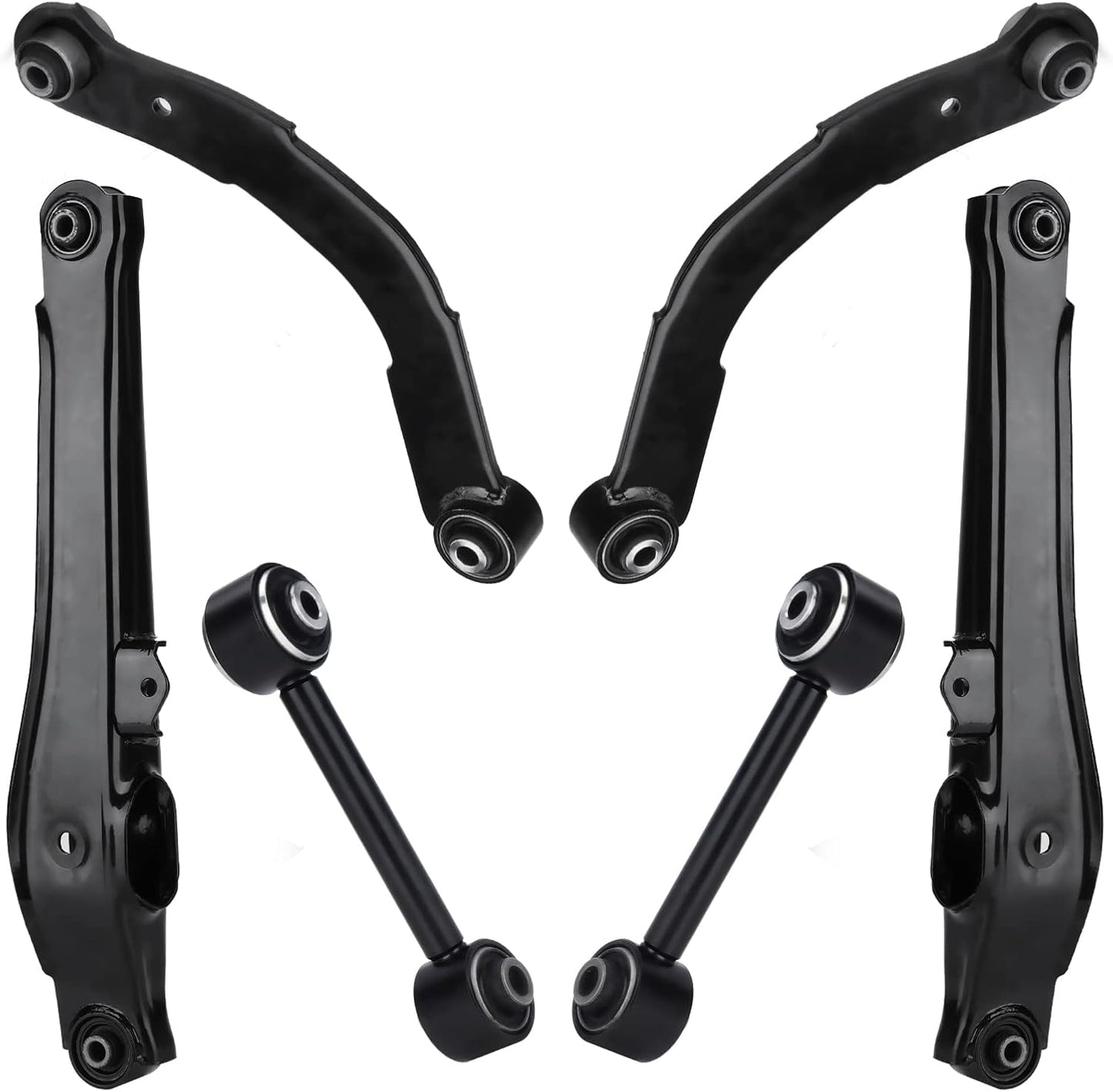 6 PCS Rear Upper Lateral & Lower Control Arms for Jeep Compass