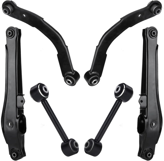 6 PCS Rear Upper Lateral & Lower Control Arms for Jeep Compass