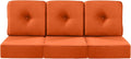 Luxury 22x24/22x25 6-Inch Patio Chair Cushions Set of 3 - Memory Foam
