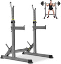 Adjustable Squat Rack for Weight Lifting and Home Gym Fitness