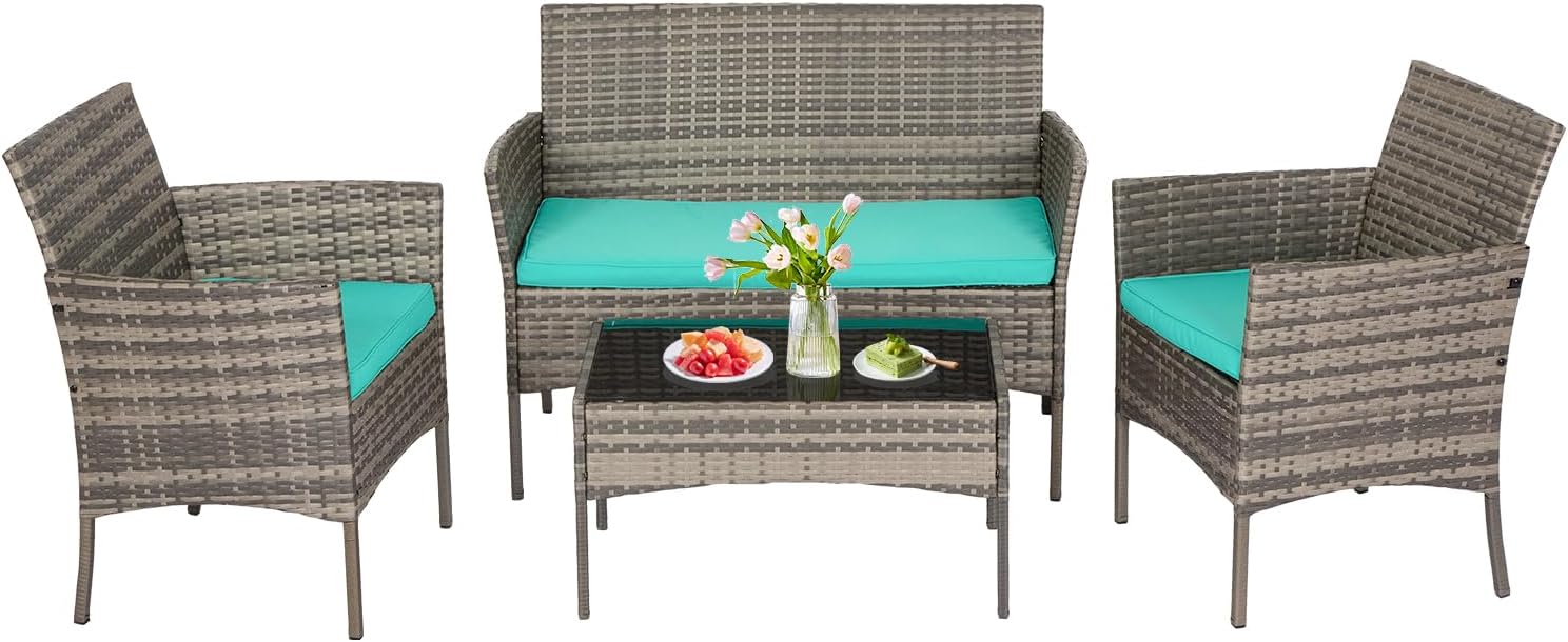 4-Piece Patio Furniture Set for Outdoor Relaxation and Style