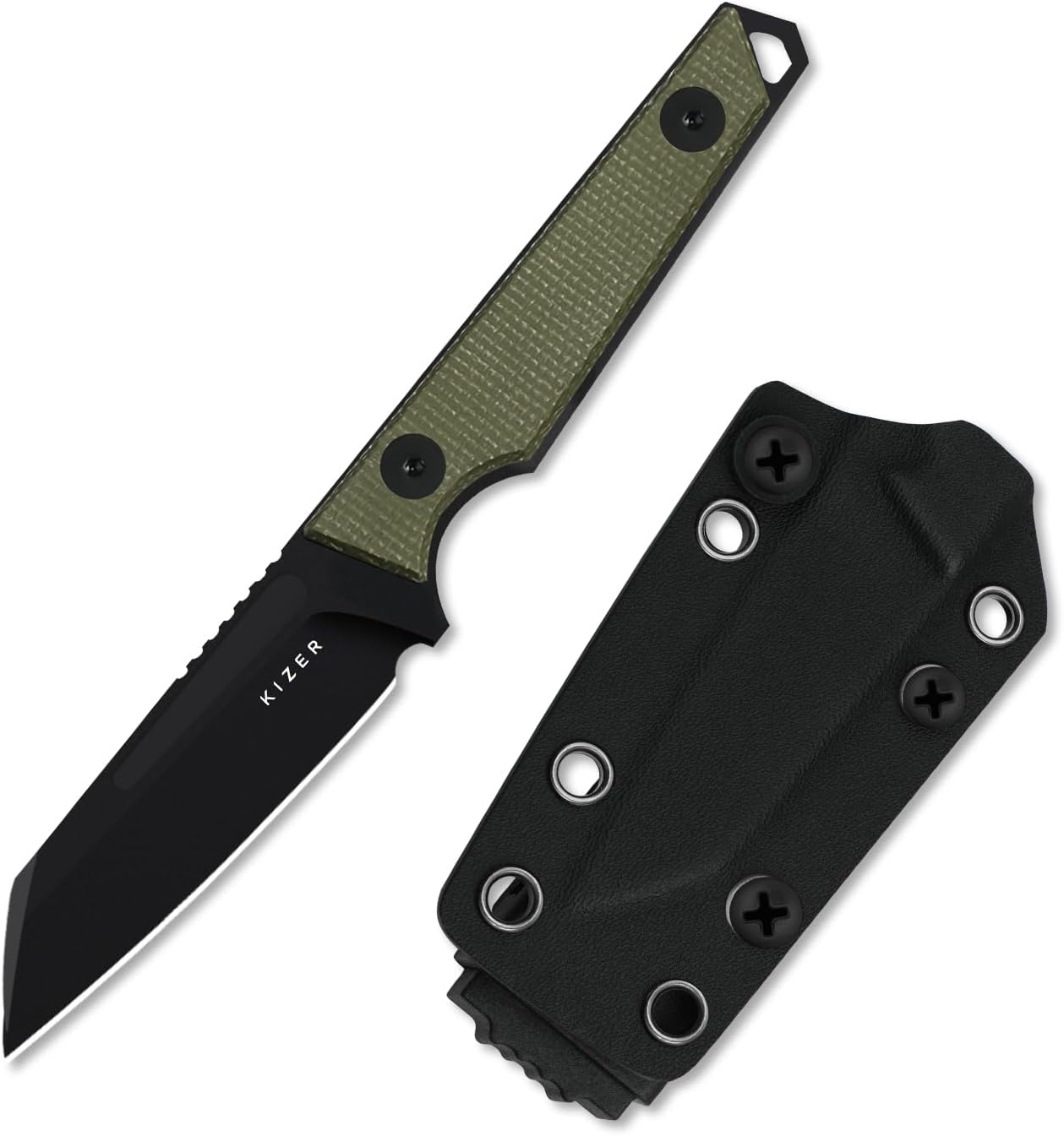 Kizer Phasmids Fixed Blade Knife: Lightweight EDC for Hiking