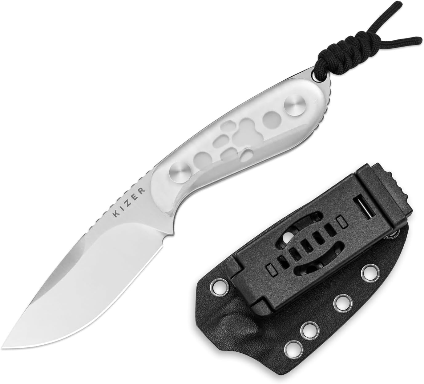 Kizer Buddy Fixed Blade Knife - Compact EDC Camping Tool