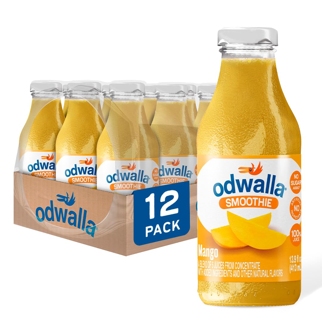Odwalla Mango Smoothie - Refreshing Fruit Juice Blend 12 Pack