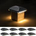 4x4 Solar Post Cap Light 8-Pack - Waterproof Deck & Fence Lighting