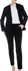 Marycrafts Women's Pant Suits Set - Professional Two Piece Office Suit