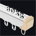 White Aluminum Curtain Track: Heavy-Duty Room Divider