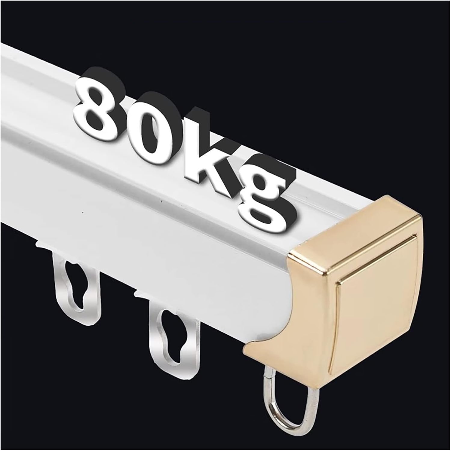 White Aluminum Curtain Track: Heavy-Duty Room Divider