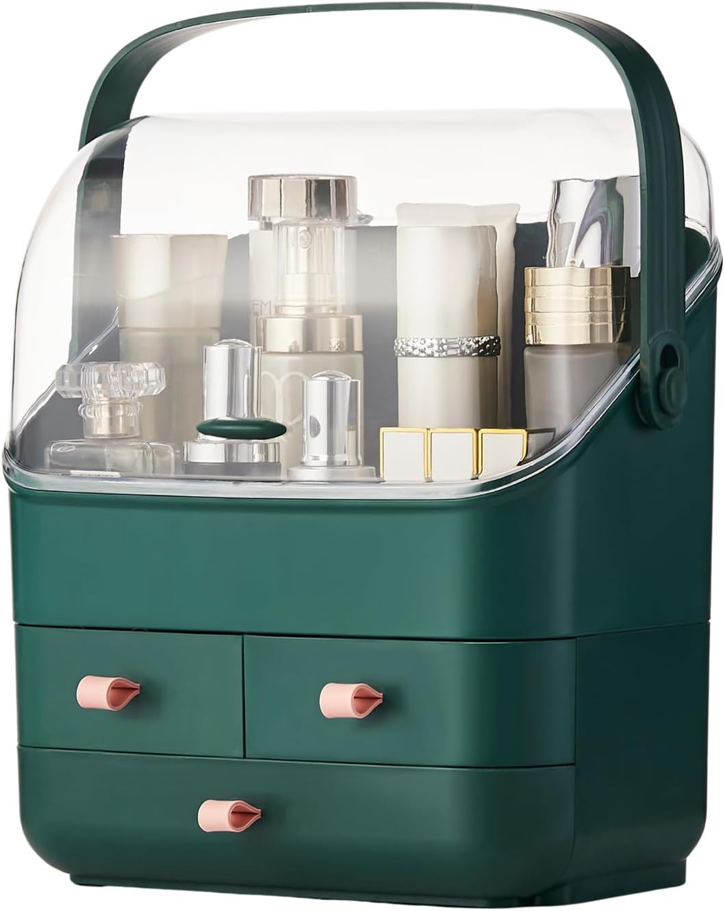 Preppy Skincare Organizers with Dust Free Cover and Drawers