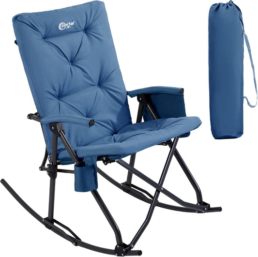 PORTAL Folding Rocking Chair for Indoor and Outdoor Comfort