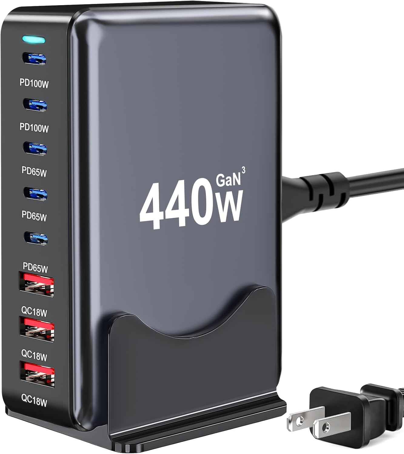 440W USB C Charger Block for Fast Charging Multiple Devices