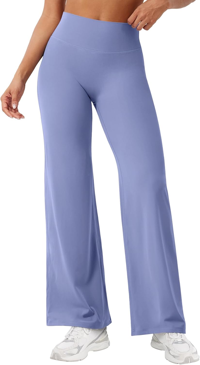 YEOREO Workout Leggings for Women - High Waist Straight Leg Fit