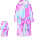 CHILDRENSTAR Matching Girls & Doll Robe Plush Fleece Bathrobe - Soft