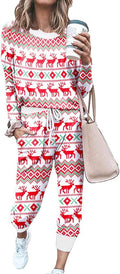Lounge Sets for Women Sweatsuits Two Piece Outfit - Cozy Crewneck Set