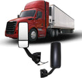Door Mirror for FREIGHTLINER CASCADIA Driver Side Black Heated