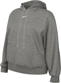 Nike Women's Oversized Fleece Hoodie, DK GREY, X-Small
