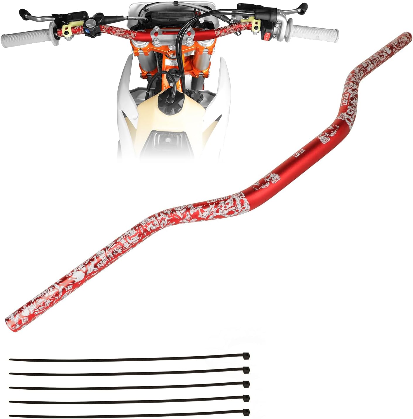 PRO CAKEN Universal 7/8in Handle Bar for Dirt Bikes and ATVs