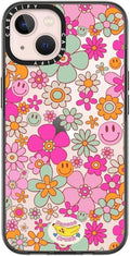 Groovy Pattern Clear Black iPhone 13 Case - Slim 2x Military Drop