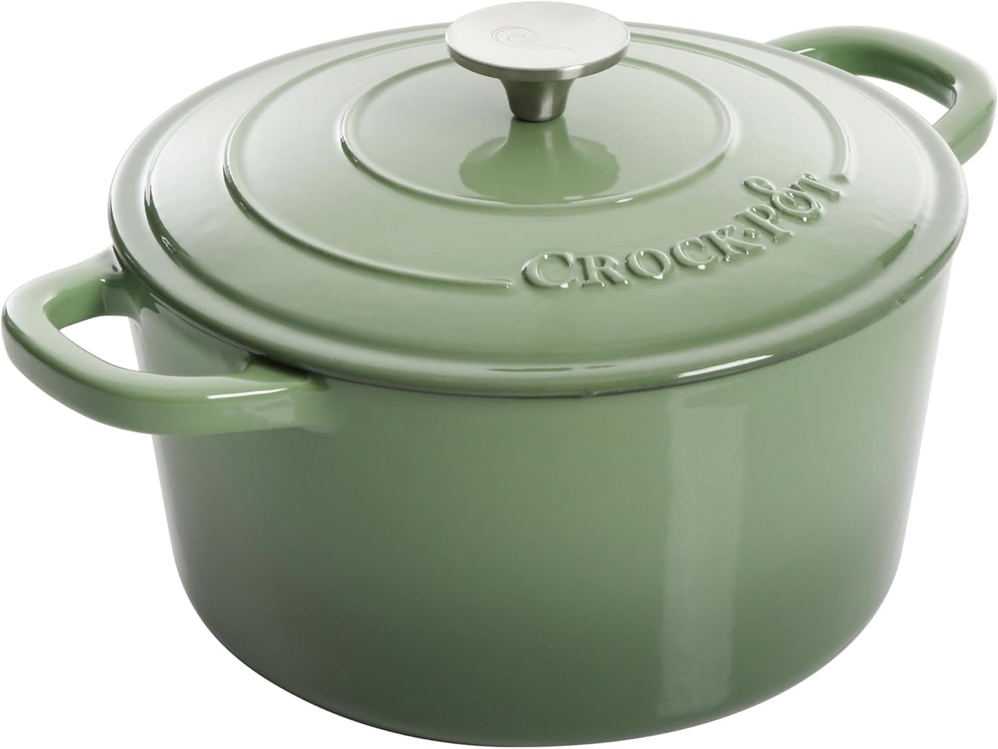 Crock-Pot Artisan Round Enameled Cast Iron Dutch Oven, 5-Quart