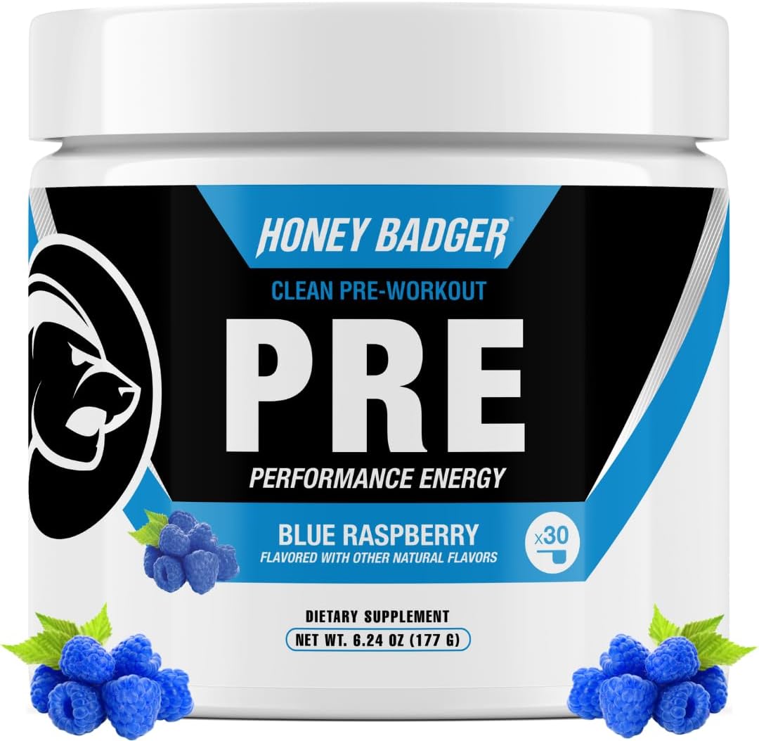 Honey Badger Pre Workout Powder for Energy and Endurance Boost