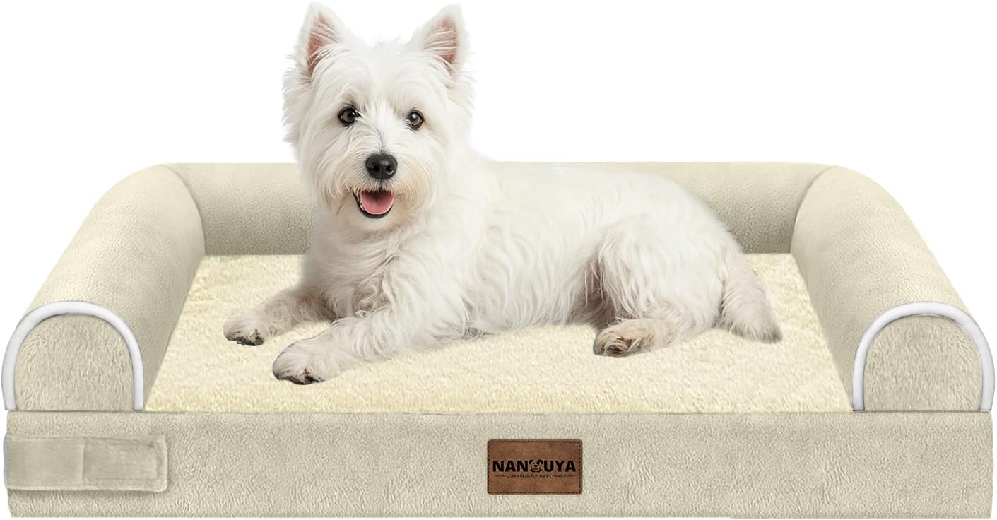 Medium Dog Bed Orthopedic Washable with Removable Cover