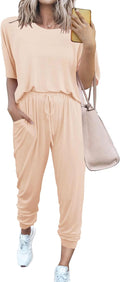Women's Two Piece Jogger Set - Comfortable Travel & Lounge Outfit