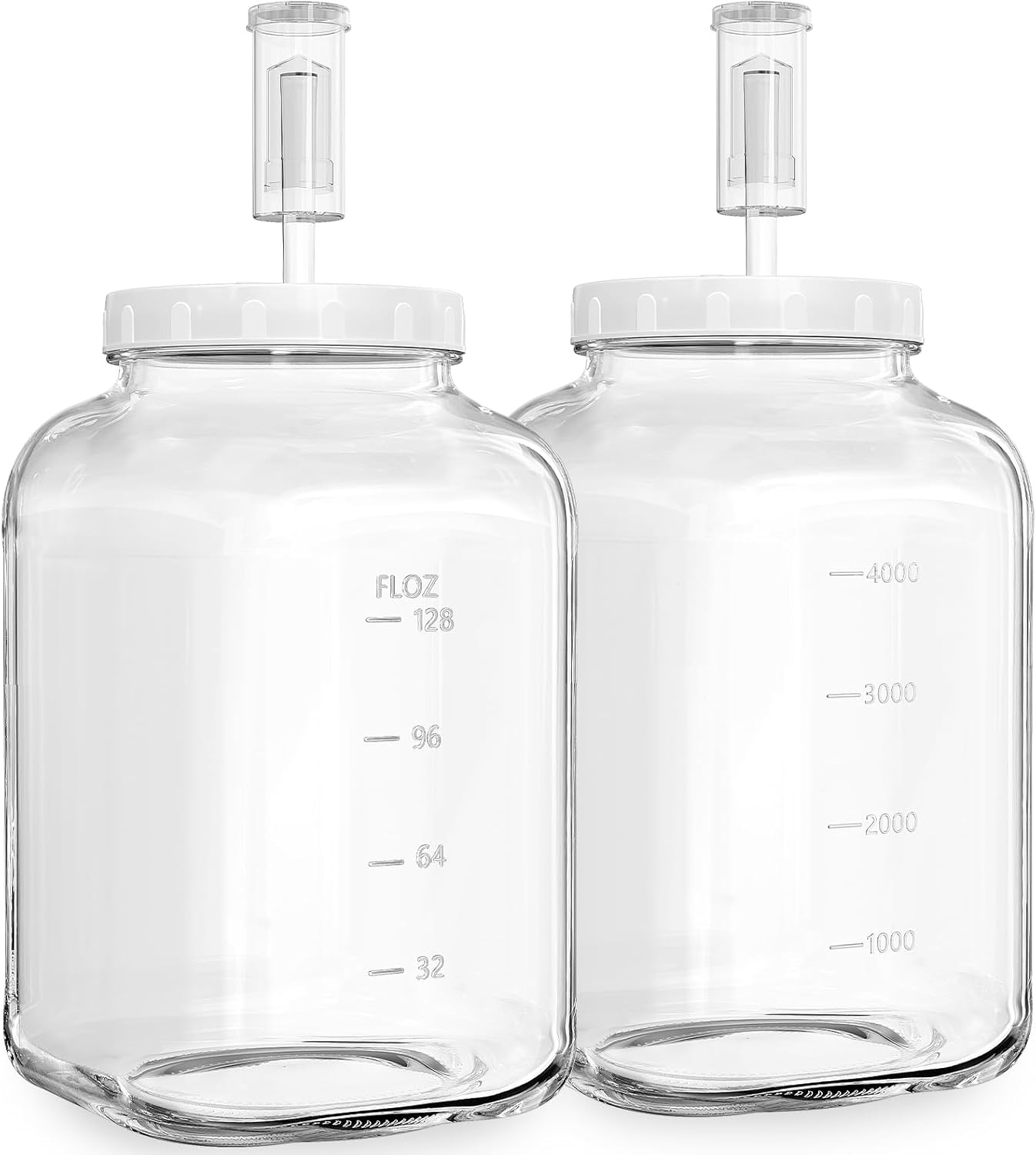 2 Pack Large Fermentation Jars for Sourdough and Veggies