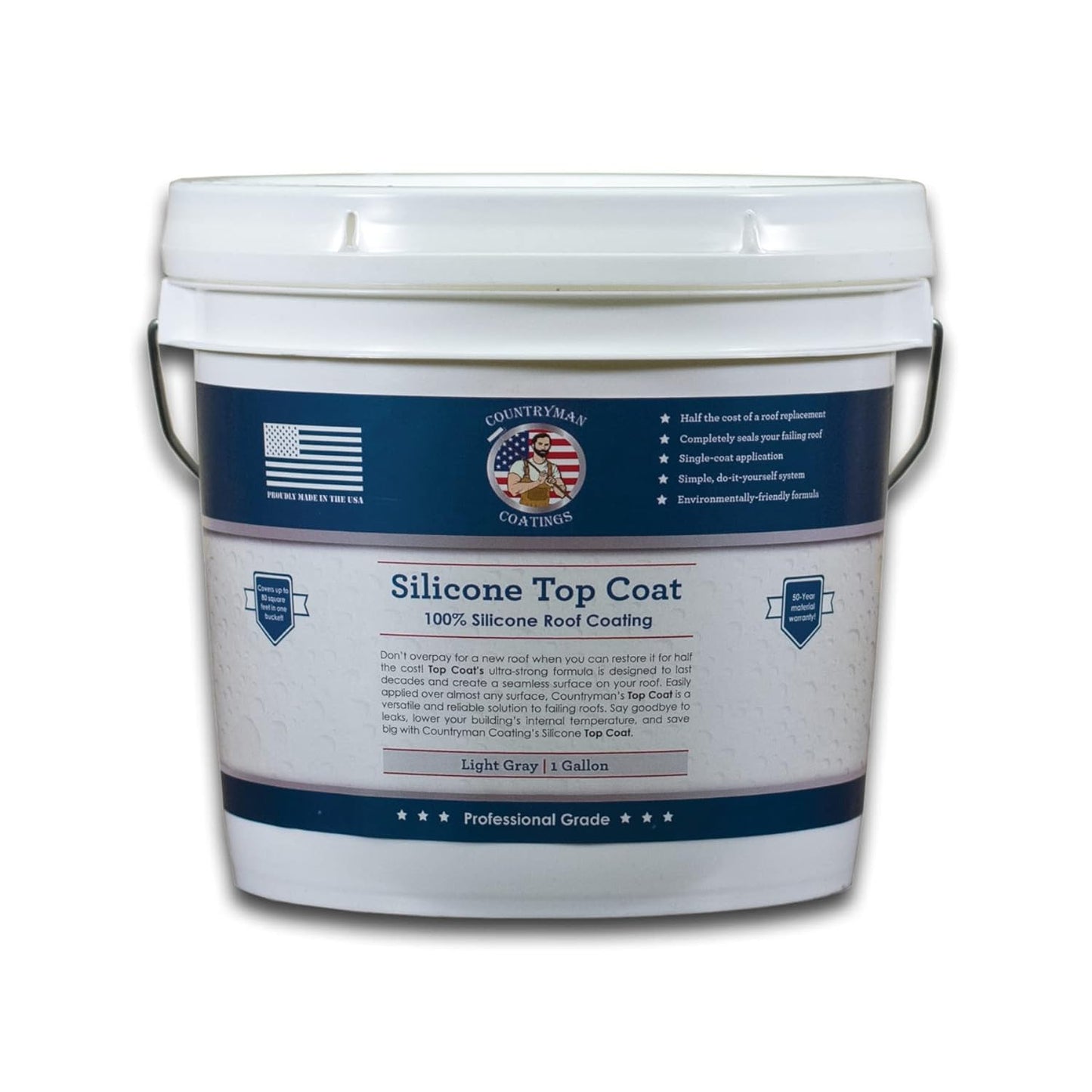 Countryman Coatings 100% Silicone Roof Coating for All Surfaces