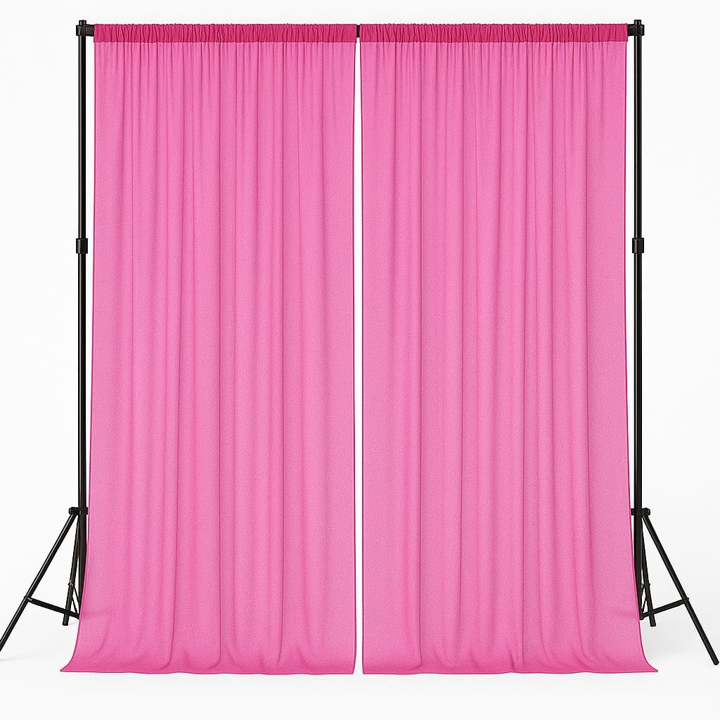 Chiffon Drapes Panels for Wedding Events & Elegant Decor