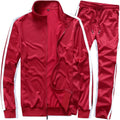 Men's Full Zip Warm Tracksuit Set - Lightweight Activewear