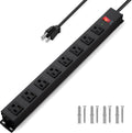 8 Outlet Power Strip Surge Protector 6 ft Metal - Heavy Duty