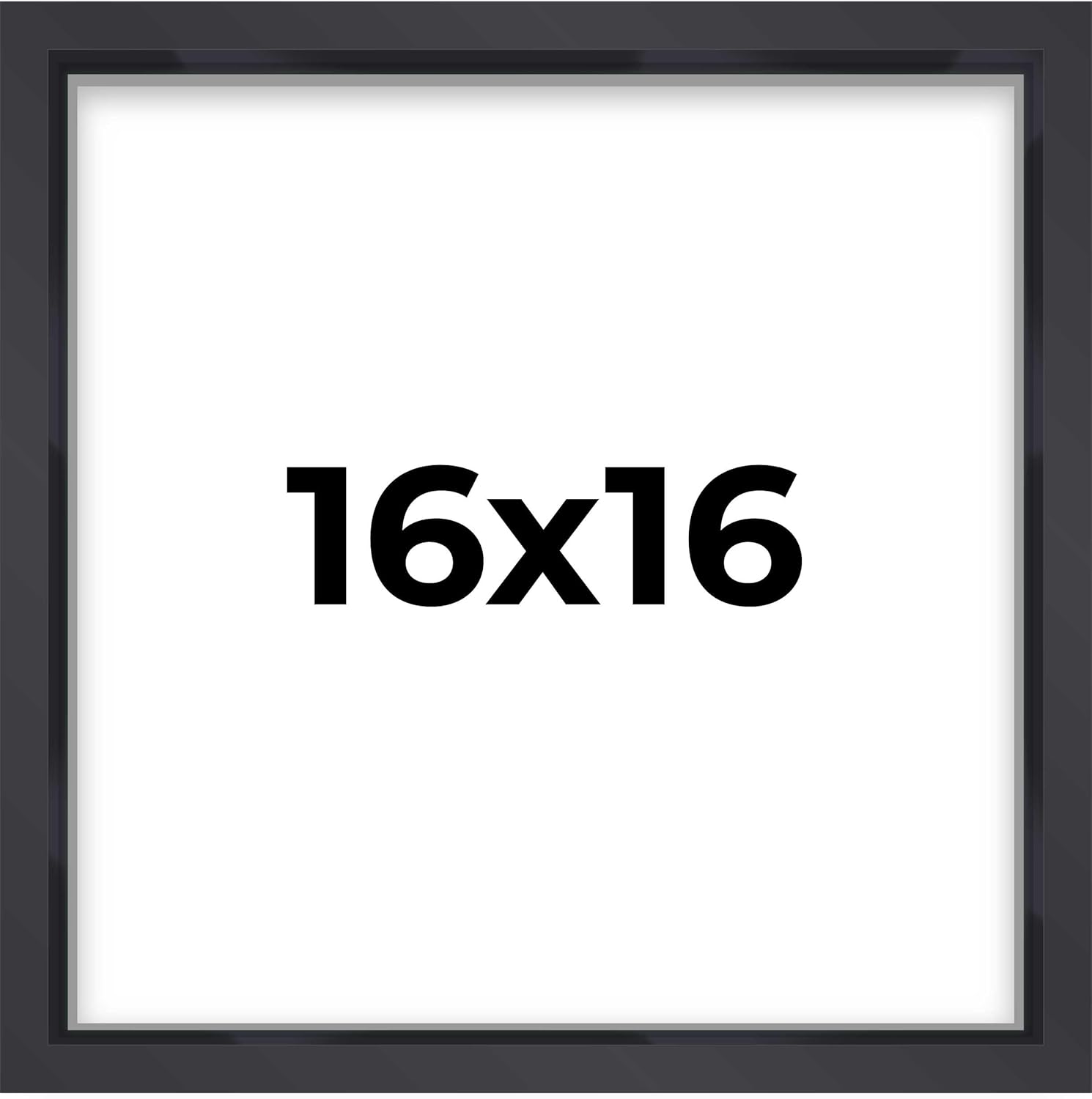 16x16 Shadow Box Frame with Black Finish for Cherished Memories