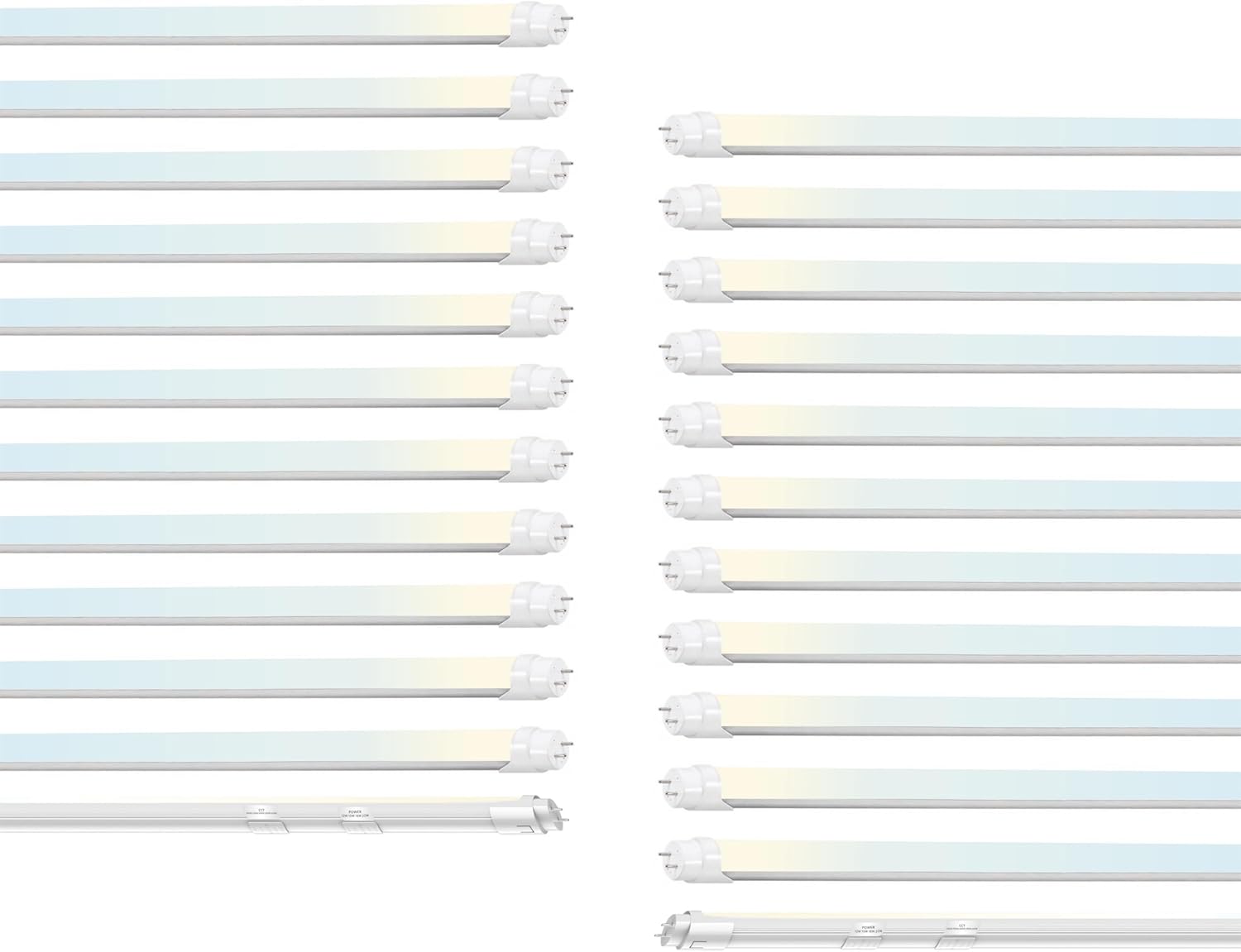 4FT T8 LED Tube Light with Adjustable Color and Brightness Options