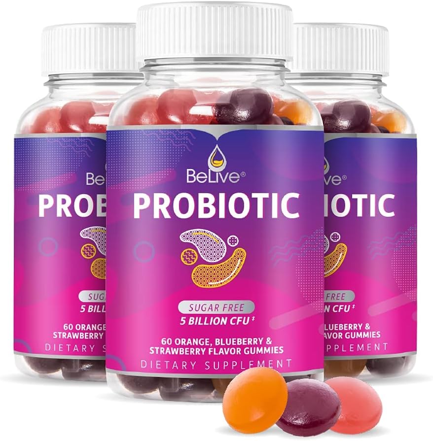 BeLive Probiotic Gummies for Digestive Health and Immunity