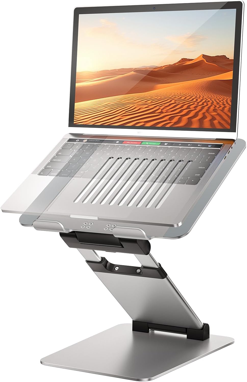 Ergonomic Laptop Stand for Desk - Adjustable Height for Comfort