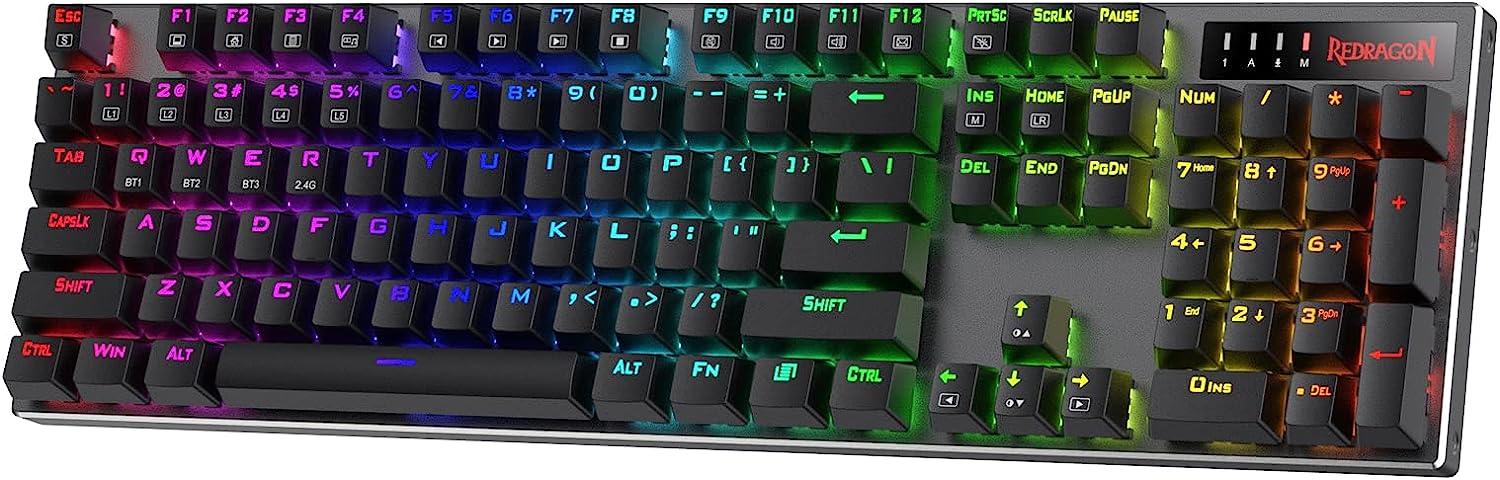 Redragon K556 PRO Wireless Gaming Keyboard - No-Lag Hot-Swap Switch
