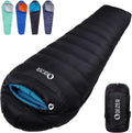 Down Sleeping Bag for Adults 0F-20F - Lightweight Cold Weather Sleep