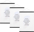 Magnetic Poster Hanger Frame 24in 3-Pack - Quick Hang Display