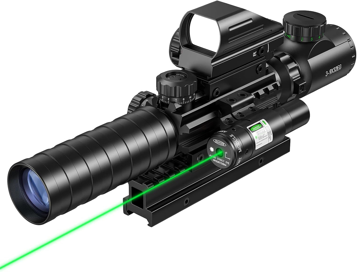 MidTen 3-9x32 Scope Combo with Dual Illuminated Optics