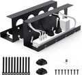 Cable Management Under Desk 2 Pack - Sturdy Metal Raceway Tray 12.6 in