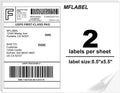 8.5 x 11 Half Sheet Shipping Labels 3000 Count - Bulk Value Pack
