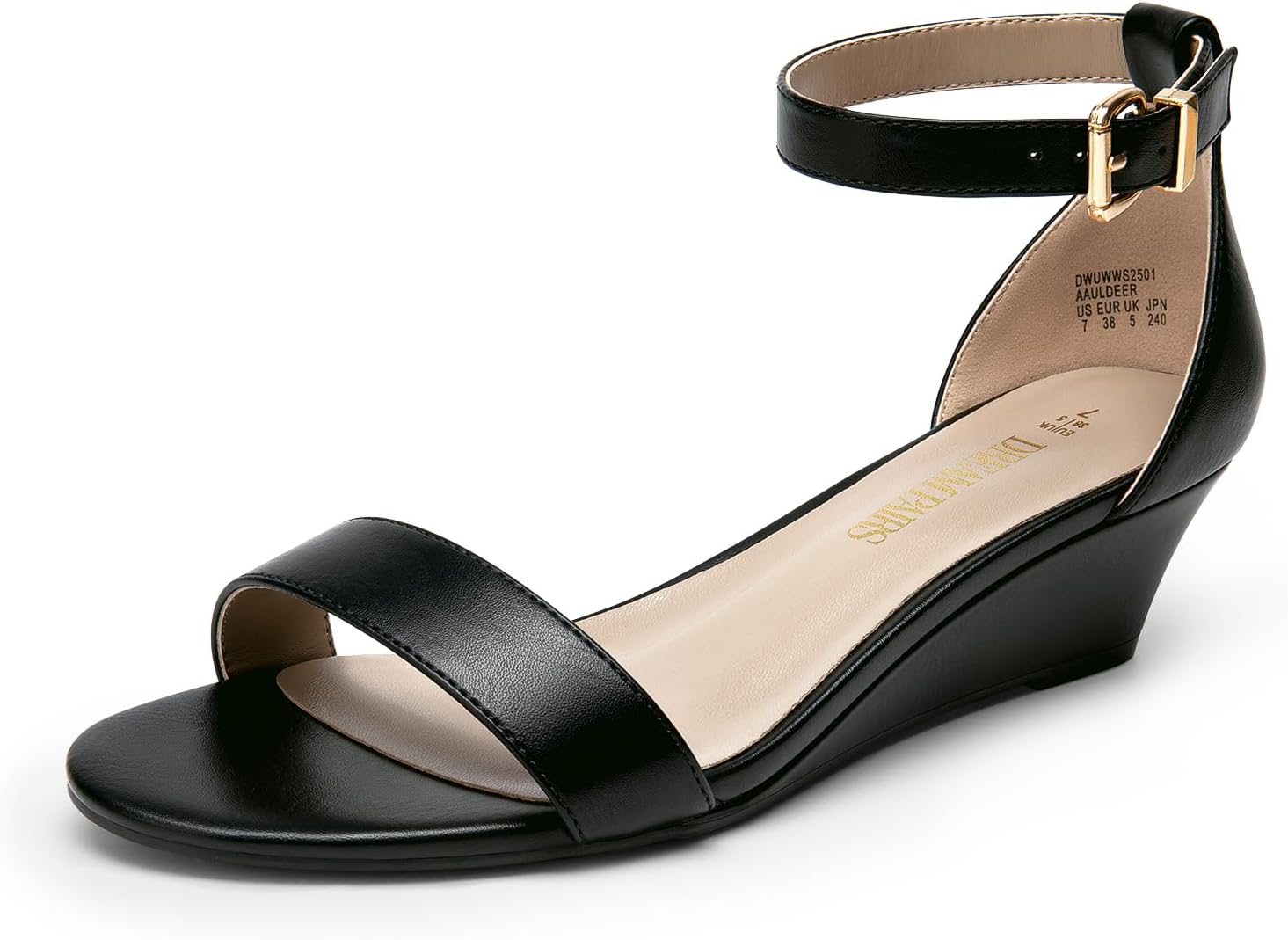 DREAM PAIRS Women's Ingrid Ankle Strap Low Wedge Sandal Review