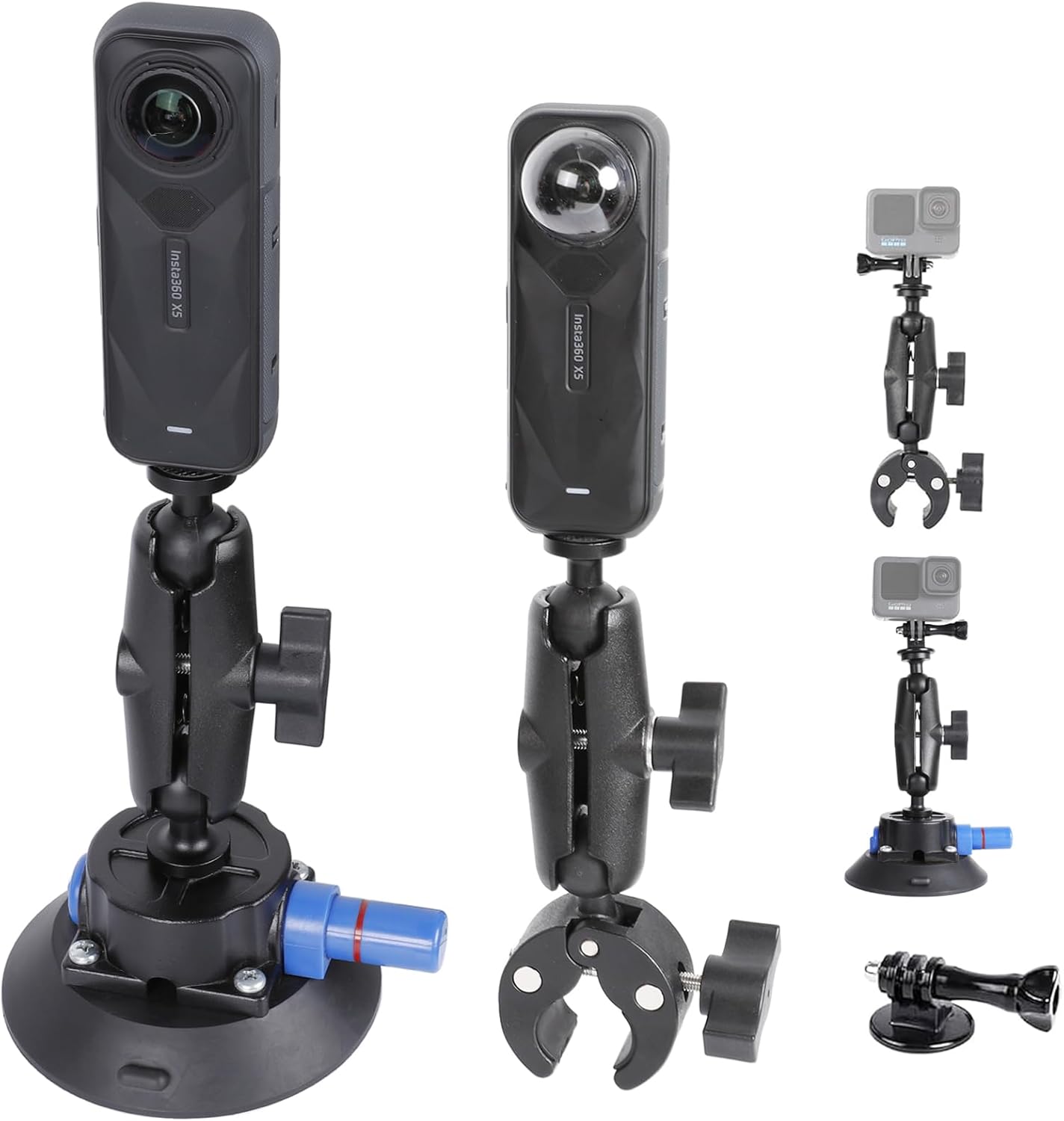 PellKing Camera Air Pump Vacuum Suction Cup Handlebar Mount Kit